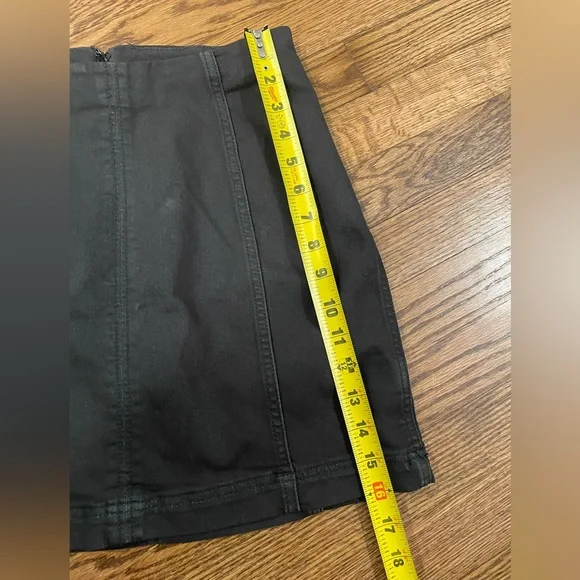 Free People Black Jean Skirt - Picture 6 of 6